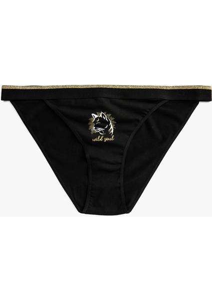 Pamuklu Baskılı Brazilian Külot