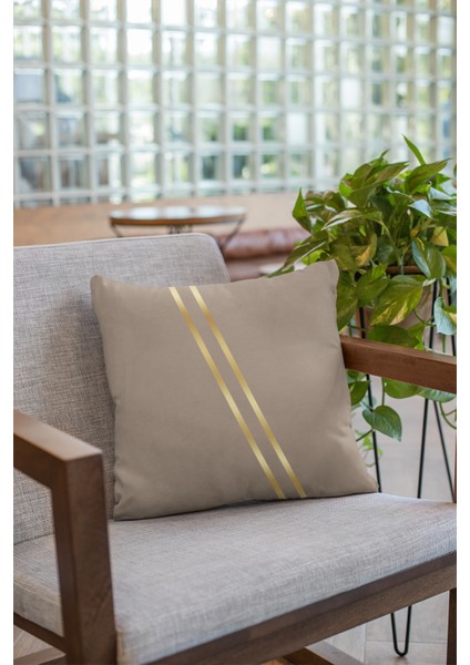 Vizon Dekoratif Çift Taraflı Kırlent Yastık Kılıfı Gizli Fermuar Premium Kumaş 43 x 43 cm KRL1003