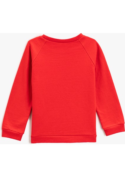 Yeni Yıl Temalı Baskılı Sweatshirt Pamuklu fiyatları