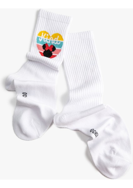Minnie Mouse Soket Çorap Lisanslı Baskılı