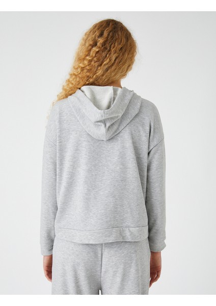 Kapüşonlu Sweatshirt Yandan Cepli fırsatları