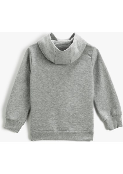 Kaplan Baskılı Kapüşonlu Sweatshirt fiyatları