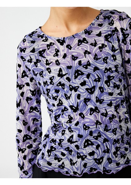 Uzun Kollu Tişört Desenli Bisiklet Yaka indirimleri