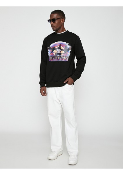 Rick and Morty Sweatshirt Şardonlu Lisanslı Baskılı fiyatları