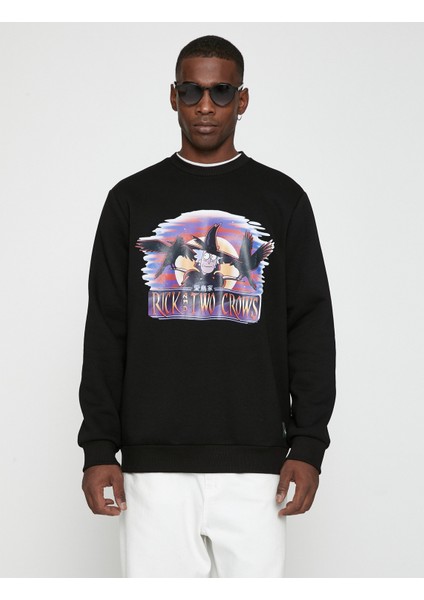 Rick and Morty Sweatshirt Şardonlu Lisanslı Baskılı modelleri