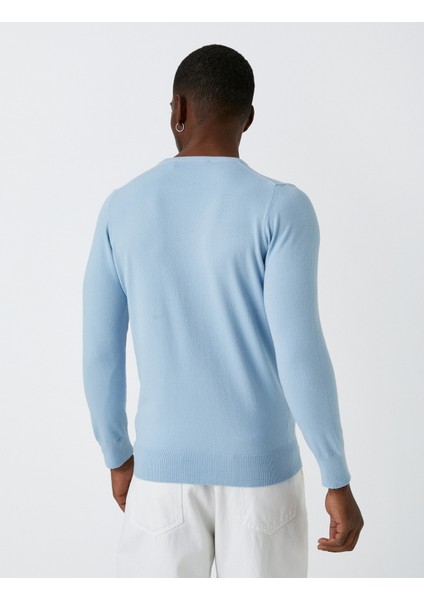 Basic Triko Kazak Bisiklet Yaka fırsatları