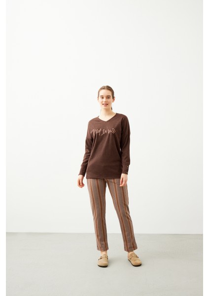 7350 Kadın Kışlık Pijama Takım