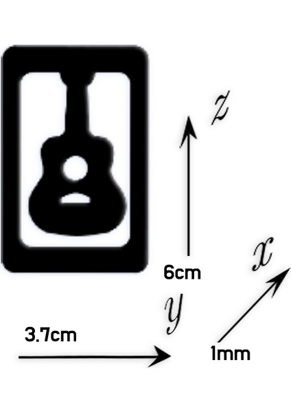 Hobi Demir Sanat Gitar Temalı Metal Kitap Ayracı