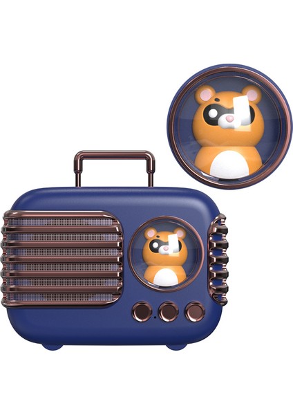 Lovehome Karikatür Figürlü Bluetooth Hoparlör - Mavi (Yurt Dışından)