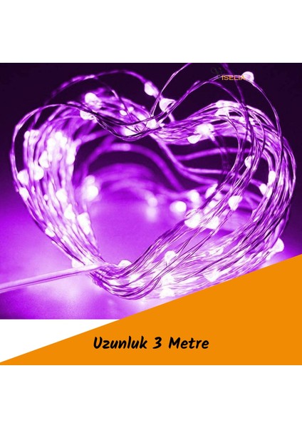 Peri LED Çok Amaçlı Dekoratif Aydınlatma 3 Metre Piller Dahil Şerit Parti Işığı fiyatları