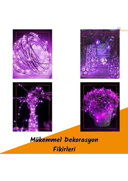 Peri LED Çok Amaçlı Dekoratif Aydınlatma 3 Metre Piller Dahil Şerit Parti Işığı modelleri