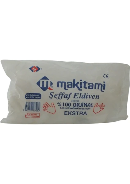 Şeffaf Poşet Eldiven 100'LÜ