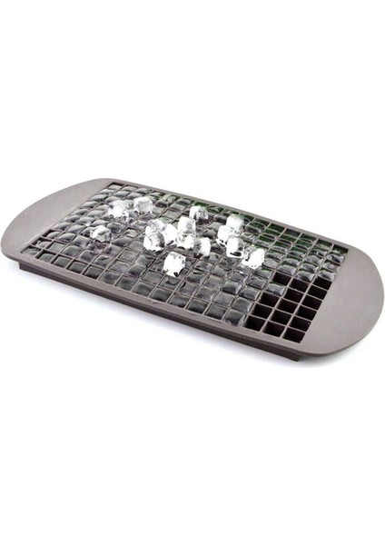 160'LI Mini Küp Buz Kalıbı - Gri Renk - 1*1cm - Pratik Buzluk