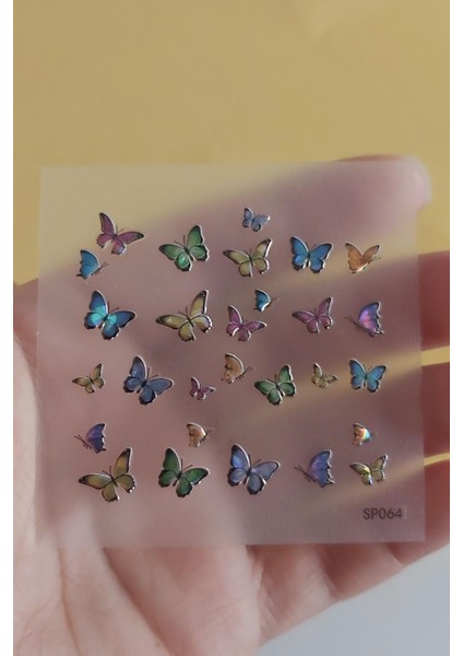 Yapışkanlı Kabartılı Tırnak Sticker
