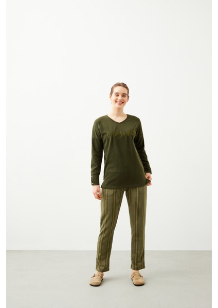 7350 Kadın Kışlık Pijama Takım