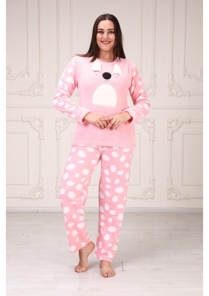 Göz Bantlı Büyük Beden Polar Pijama Takım fiyatları