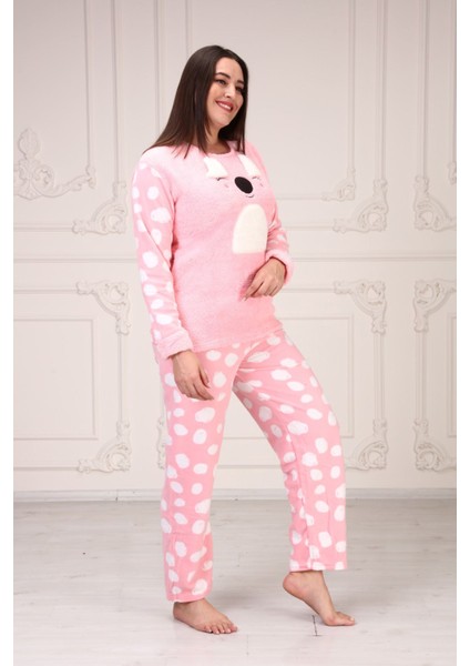 Göz Bantlı Büyük Beden Polar Pijama Takım fırsatları