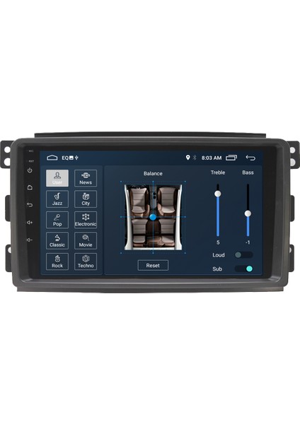 Smart Fortwo Android 11 Carplay Multimedya Ekran Teyp 2GB+16GB