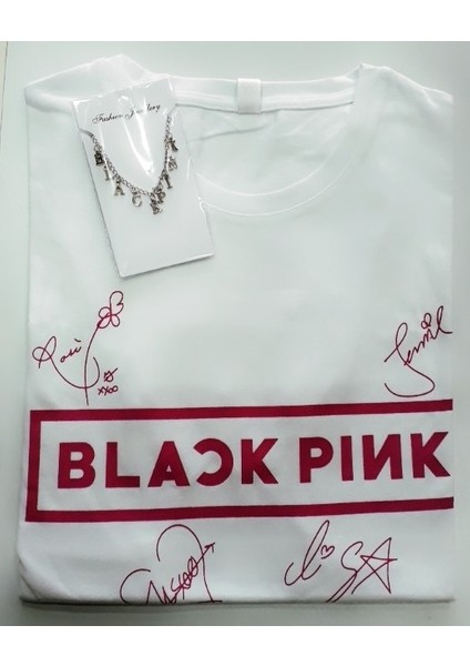 Blackpink Unisex Owersize T-Shirt Kolye Set