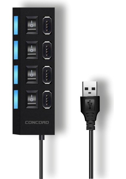 C-848 4 Portlu USB 3.0 Hub