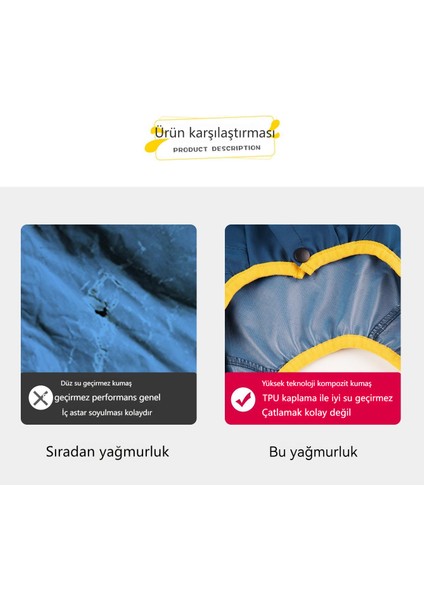 4 Ayaklı Su Geçirmez Panço Köpek Yağmurluk (Yurt Dışından)