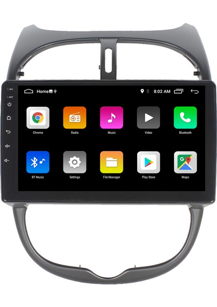 Peugeot 206 Android Carplay Navigasyon Multimedya QLED Ekran-2gb Ram modelleri