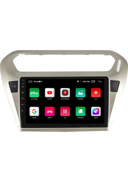 Peugeot 301 Gri Android Carplay Navigasyon Multimedya QLED Ekran-2gb Ram modelleri