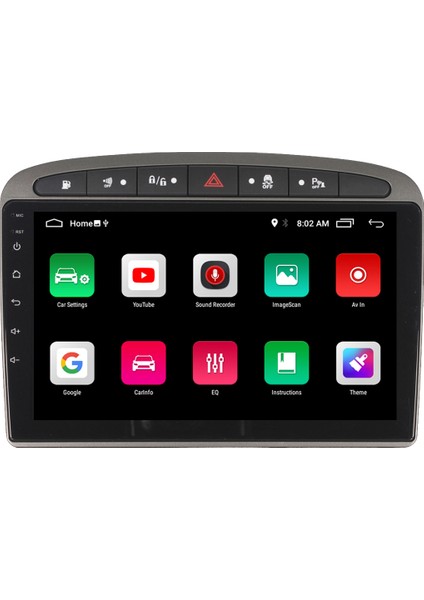 Peugeot 308-408 Android Carplay Navigasyon Multimedya QLED Ekran-2gb Ram modelleri