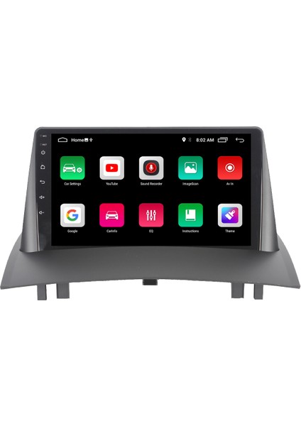 Renault Megane 2 Android Carplay Navigasyon Multimedya QLED Ekran-2gb Ram