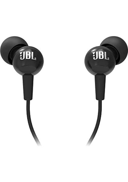 Jbl C100SI Kulakiçi Kablolu Kulaklık, Siyah, 3 Çift Kulak Pedi (Büyük - Orta - Küçük), Tek Tuş Kontrol