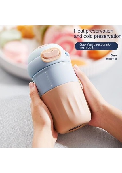 380ML Yaratıcı 316 Paslanmaz Çelik Kahve Kupası, Pot Göbek Termos Kupası, Kadın Açık Mekan Taşınabilir Termal Ket Işyası Çocuk Sevimli Fincan(Yurt Dışından)