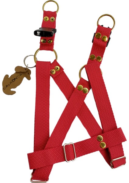 Köpek göğüs tasması kolon vişne çürüğü orta ırk genişlik:2,5cm göğüs ölçüsü:40-75 cm ayarlamalı dog harness GT3-34