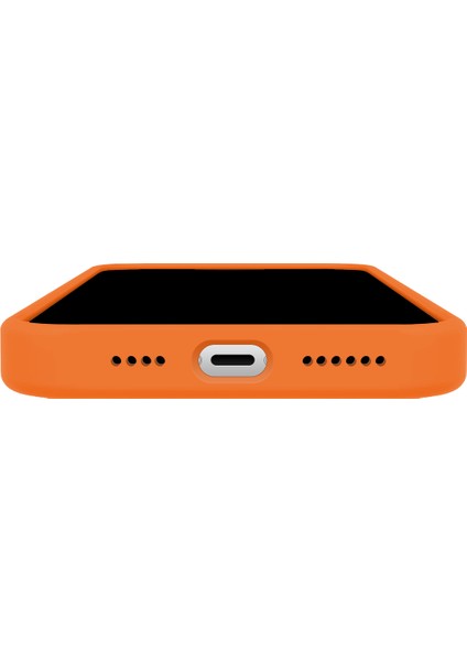 iPhone 14 Pro Max Rubber Fit Kılıf Light Orange