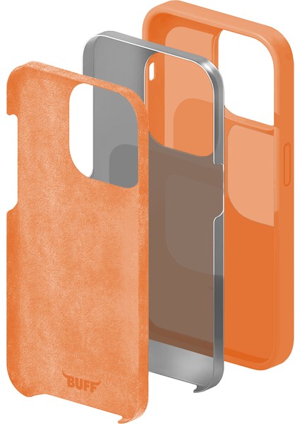 iPhone 14 Pro Max Rubber Fit Kılıf Light Orange