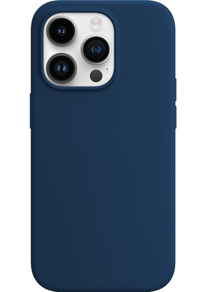 Buff iPhone 14 Pro Max Rubber Fit Kılıf Navy Blue