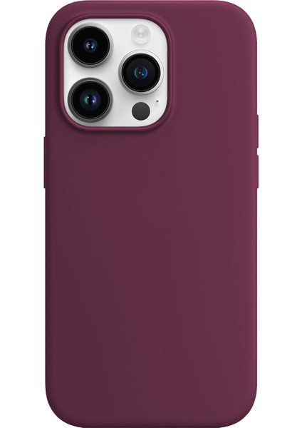 Buff iPhone 14 Pro Rubber Fit Kılıf Plum