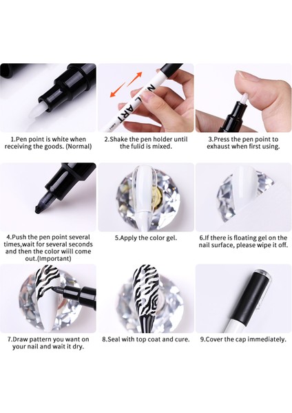 Nail Art Çizim Kalemi Silver fiyatları