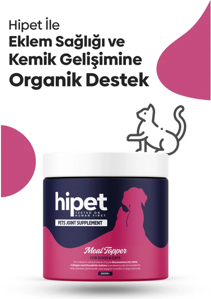 Hipet Glukozamin Kedi Eklem, Kalça, Iskelet Destekleyici 100 Gr.