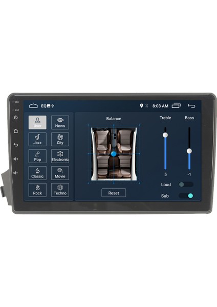 Ssangyong Korando Android 11 Carplay Multimedya Ekran Teyp 2GB+16GB