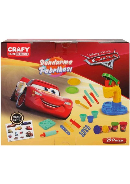 Crafy Cars Dondurma Fabrikası Oyun Hamuru Seti 200 Gr. 29 Parça