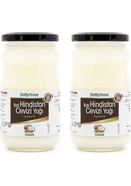 Shiffa Home Katı Hindistan Cevizi Yağı 330 ml (Soğuk Sıkım)