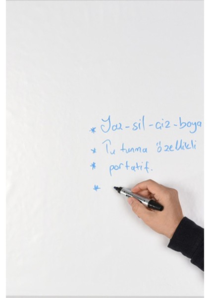 Manyetik Yapışkanlı Beyaz Manyetik Kağıt Tahta 2'li 150X300 cm