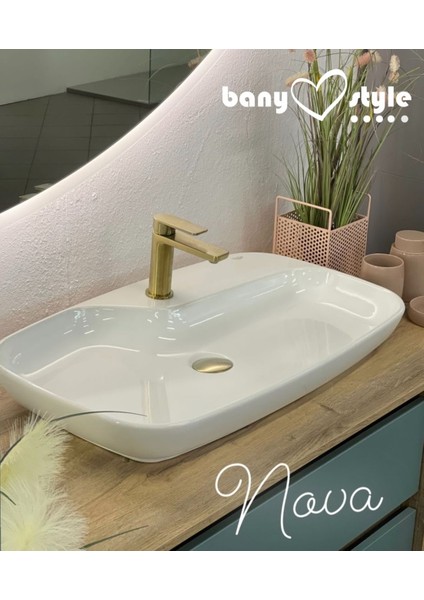 Seramik Cerastyle Nova 70 cm Tezgah Üstü Çanak Lavabo
