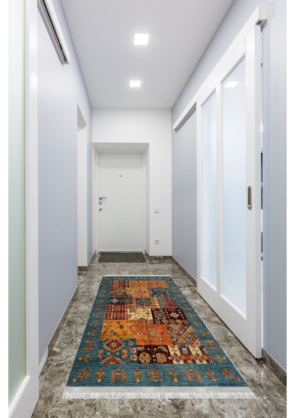 Homier Collection Kısa Saçaklı, Cotton Serisi Yıkanabilir Kaymaz Taban Antibakteriyel Kilim OT-4028A