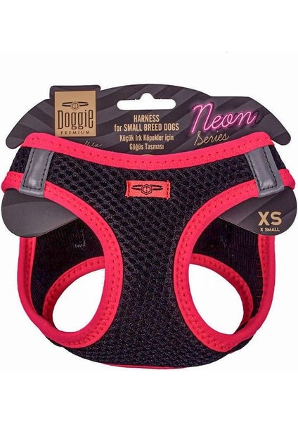 Havalı Dokuma Neon Serisi Küçük Irk Göğüs Tasması Xs Beden Pembe 30-34 cm fiyatları