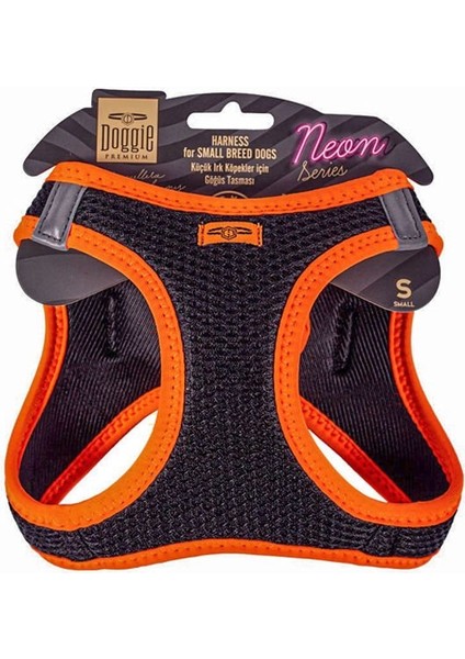 Havalı Dokuma Neon Serisi Küçük Irk Göğüs Tasması S Beden Turuncu 32-38 cm fiyatları