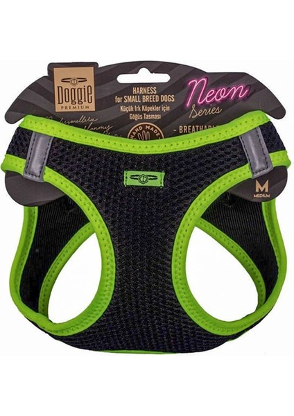 Havalı Dokuma Neon Serisi Küçük Irk Göğüs Tasması M Beden Sarı 38-44 cm fiyatları