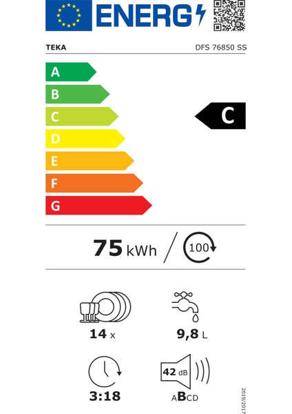 - DFS 76850 SS - Solo Dijital Ekranlı Bulaşık Makinesi - 8 Programlı 14 Kişilik - Inox - 60 cm - 114260012