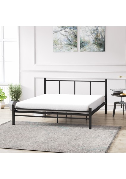 Metal Karyola, Defne Metal Karyola 140 x 190 cm Siyah Renk fırsatları