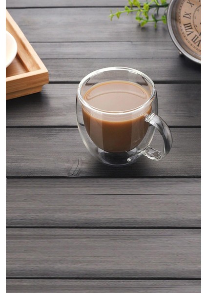 Çıdarlı Çift Cam Kupa 250ML